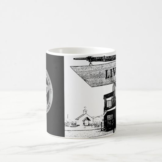 アリゾナテリトリーザライヴリーウェスタンタウン コーヒーマグカップ (中央)
