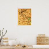 アリゾナテリトリーパノラミックスアリゾナ ポスター (キッチン)