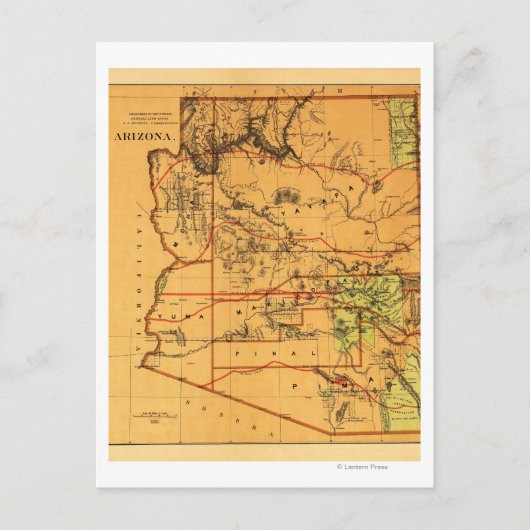 アリゾナテリトリーパノラミックスアリゾナ ポストカード (正面)
