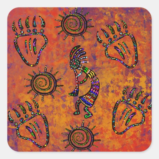 アリゾナデザートアート スクエアシール (正面)