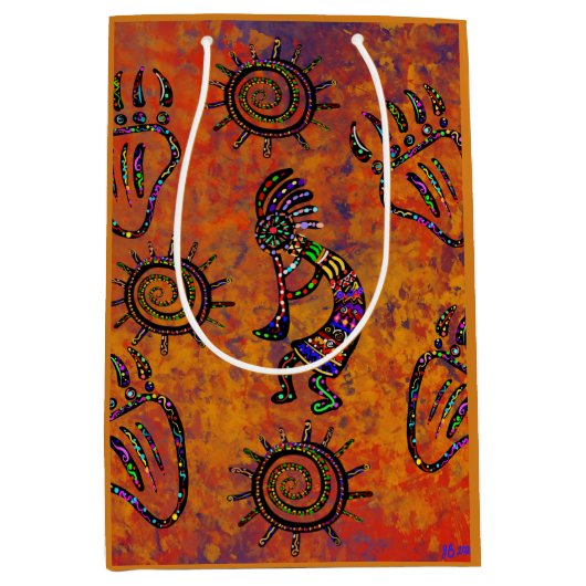 アリゾナデザートアート ミディアムペーパーバッグ (正面)