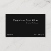 アリゾナデザートカボスサンセットビジネスカード 名刺 (裏面)