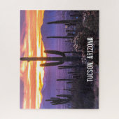 アリゾナデザートカボスサンセット自然写真土産 ジグソーパズル (縦)