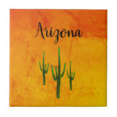 アリゾナデザートサウスウエストサクションサボスタイポグラフィ タイル (正面)