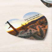 アリゾナデザートサンセットサボス感動的ことわざ ペーパーコースター (アングル)