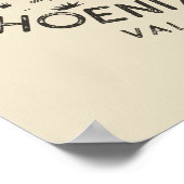 アリゾナデザートサンセットロードトリップカボスフェニックス ポスター (角)