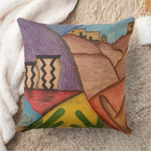 アリゾナデザートフォークアーカラフルト装飾用クッション クッション (ブランケット)