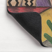 アリゾナデザートフォークアートカボスサウスウエスト マウスパッド (コーナー)