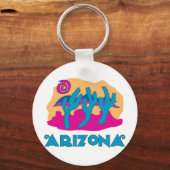 アリゾナデザートブルー キーホルダー (正面)