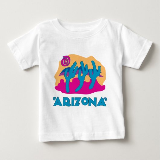 アリゾナデザートブルー ベビーTシャツ (正面)