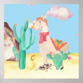 アリゾナデザートリアマサボスフラワーズ自然 ポスター