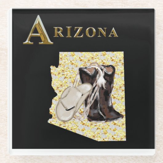 アリゾナドリーム ガラスコースター (正面)
