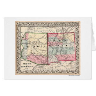 アリゾナニューメキシコの地図1867年