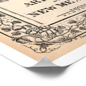 アリゾナニューメキシコの地図1867 ポスター (角)