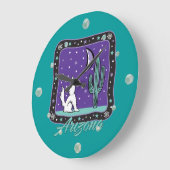 アリゾナハウリングコヨーテウォールクロック ラージ壁時計 (傾斜)