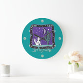 アリゾナハウリングコヨーテウォールクロック ラージ壁時計 (ホーム)