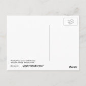 アリゾナハガキ梨サボテン ポストカード (裏面)