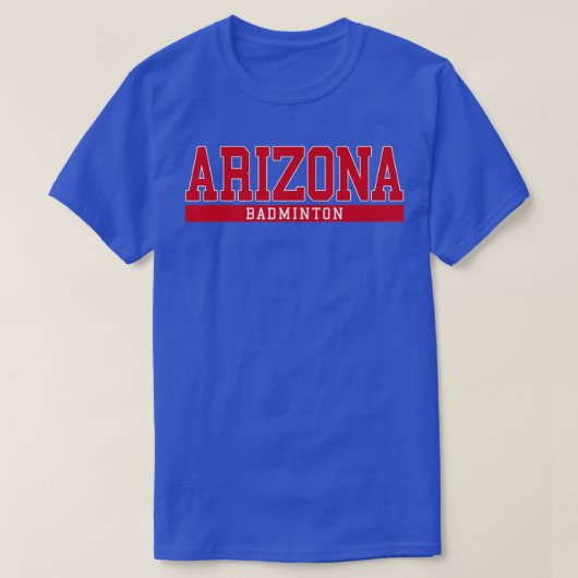 アリゾナバドミントン Tシャツ (デザイン正面)