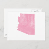 アリゾナピンクヴィンテージ グランジ ポストカード (正面/裏面)