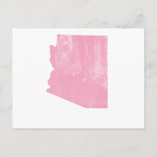 アリゾナピンクヴィンテージ グランジ ポストカード (正面)