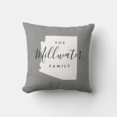 アリゾナファミリーモノグラム州装飾用クッション クッション (正面)