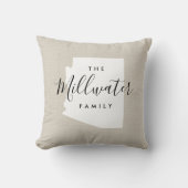 アリゾナファミリーモノグラム州装飾用クッション クッション (正面)