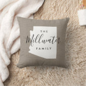 アリゾナファミリーモノグラム州装飾用クッション クッション (ブランケット)