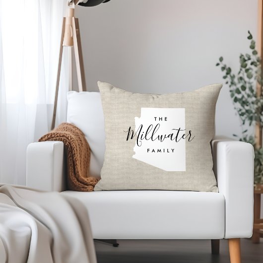 アリゾナファミリーモノグラム州装飾用クッション クッション