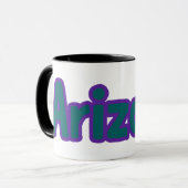 アリゾナプライド2トーンカスタムコーヒーの州 マグカップ (正面左)