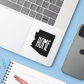 アリゾナホームブラックアンドホワイト シール (ノートパソコンとiPhone)