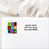 アリゾナポップ・アートのアートパーソナライズ差出人住所 ラベル (インサイチュ)