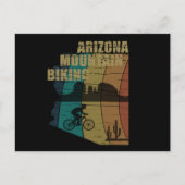アリゾナマウンテンサイクリングヴィンテージ ポストカード (正面)