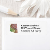 アリゾナマップ差出人住所ラベル ラベル (インサイチュ)