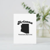アリゾナモットー – 暑い舗装 ポストカード (スタンド正面)