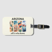 アリゾナラゲッジタグ – Salt & Cactus Dreams ラゲッジタグ (正面横)