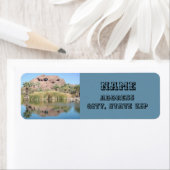 アリゾナランドマーク湖の写真 ラベル (インサイチュ)