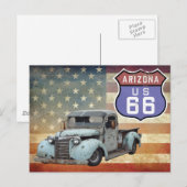 アリゾナルート66号はがき ポストカード (正面/裏面)