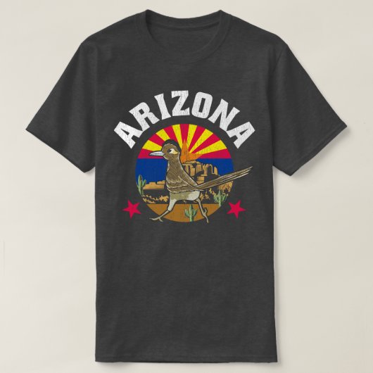 アリゾナロードランナーのアリゾニアギフト Tシャツ (デザイン正面)