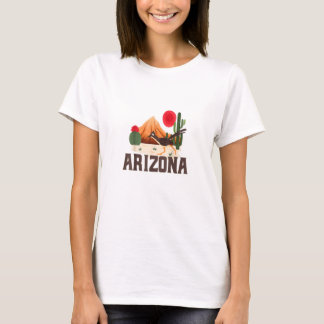 アリゾナロードランナーレトロボホデザートカボス Tシャツ