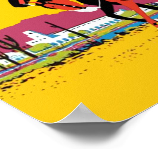 アリゾナヴィンテージスタイル旅行ポスター ポスター (角)