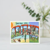 アリゾナヴィンテージ大文字葉書 ポストカード (スタンド正面)