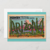 アリゾナヴィンテージ旅行からのハウディ ポストカード (正面/裏面)