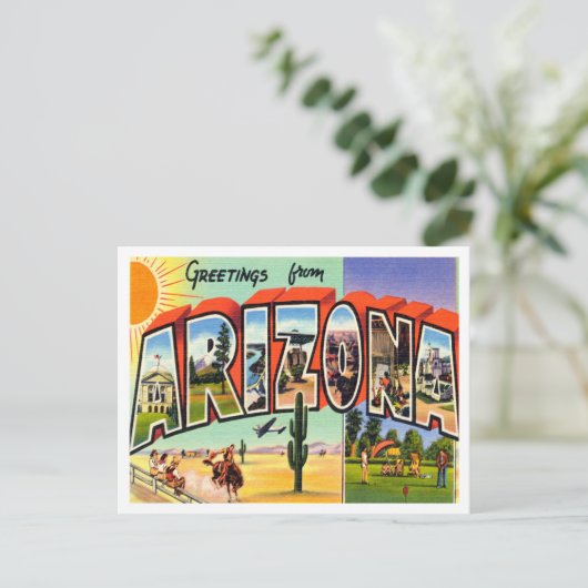 アリゾナヴィンテージ旅行からの挨拶 ポストカード (スタンド正面)