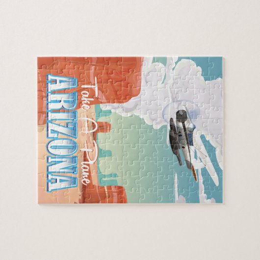 アリゾナヴィンテージ旅行ポスター ジグソーパズル (横)