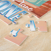 アリゾナヴィンテージ旅行ポスター ジグソーパズル (側面)