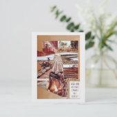 アリゾナ中世紀の農業砂漠の風景 シーズンポストカード (スタンド正面)