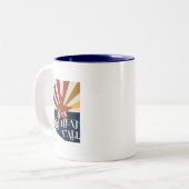 アリゾナ乾熱だ ツートーンマグカップ (正面左)