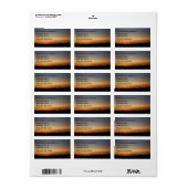 アリゾナ住所 シール (フルシート)