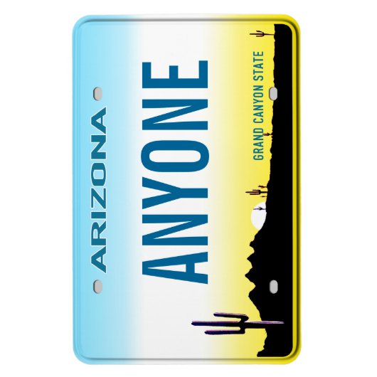 アリゾナ免許プレート(パーソナライズされた) マグネット (縦)