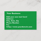 アリゾナ写真と米国国旗の文字 名刺 (裏面)